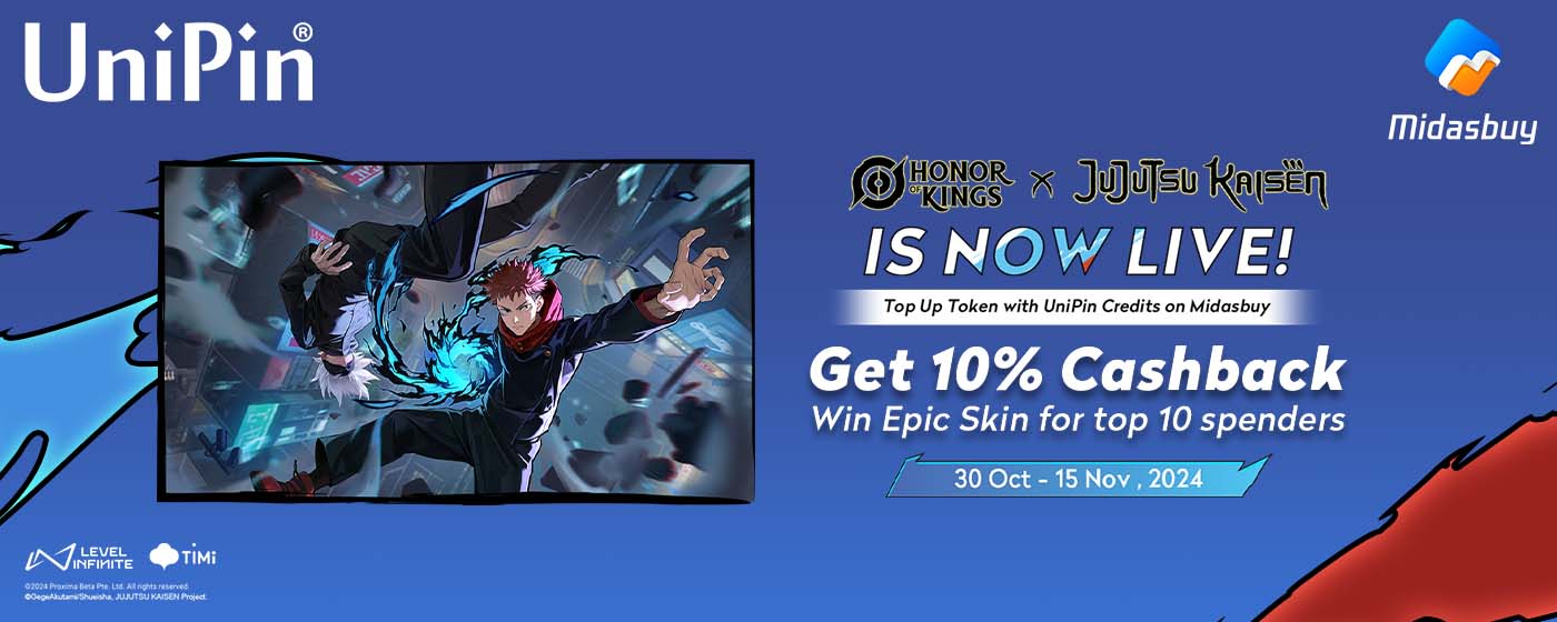 Disperse Curses in Jujutsu Kaisen x Honor of Kings Collaboration! (MY)